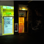 Shin Kiwoun, "Reality Test_Doors #1", 2012, 2-channel video installation.