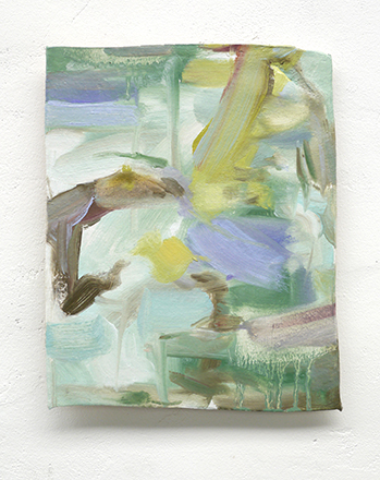 Alison, 2014. Oil on Ceramic.