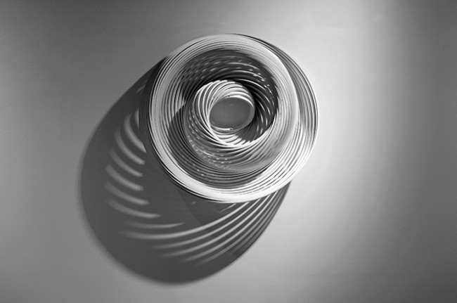 Sungfeel Yun, Energy 20, 2015, Urethane on Aluminium, Bolts, Nuts,  80 x 22 x 80 cm.