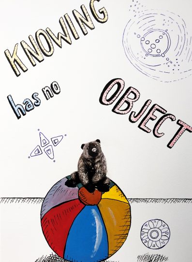 Ole Hagen, Knowing Has No Object, 2017, ink, gouache, collage, 50x40cm
