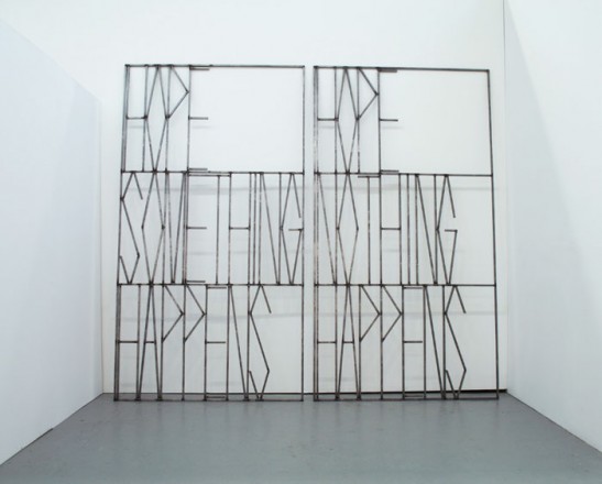 Gates of the world, 2011. Steel, 275 x 150 x 2 cm