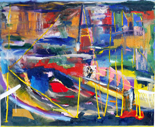 Leonard Johansson, "Kaviar", 2014, Oil on Canvas, 180 x 150 cm.