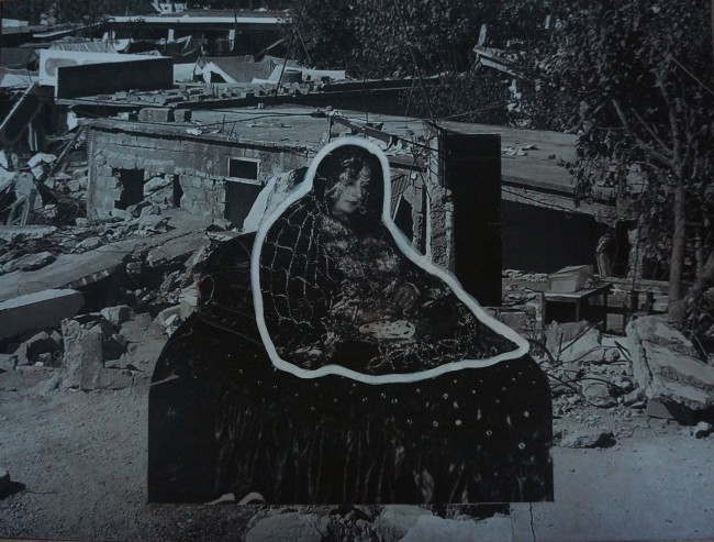 Aisha Abid Hussain, "Love is a Wasted Vigil Series II", 2015, Inkjet print collage on Wasli paper, 25 x 36 cm