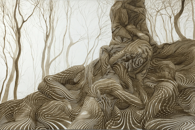 Hyojung Kim, Flourish, Acrylic on Canvas, 145.5x97cm, 2015